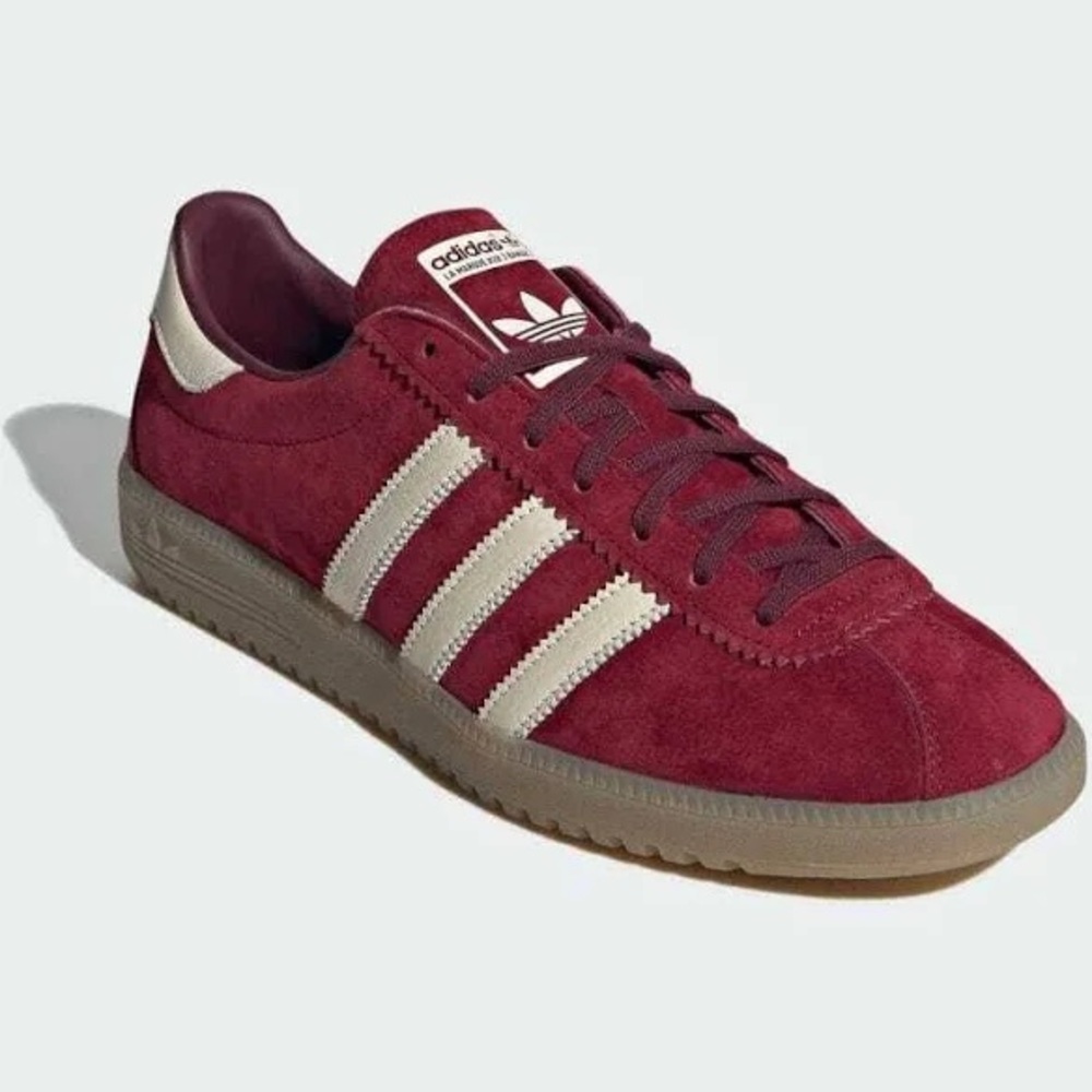 Dark Red Suede Adidas Bermuda Collegiate